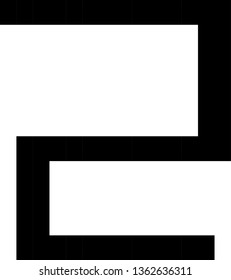 pixel art number two