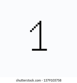 pixel art number1