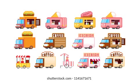 Pixel art. Old school computer graphic. 8 bit video game. Game assets 8-bit sprite.
