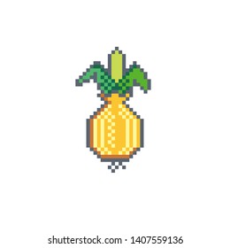 Pixel art onion icon.Vector design for web design, mobile app, stickers and games.
