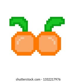 pixel art orange