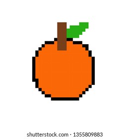 pixel art orange