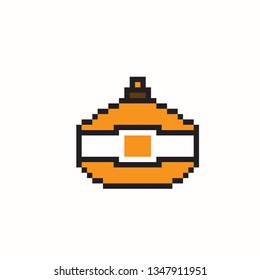 pixel art Orange perfume