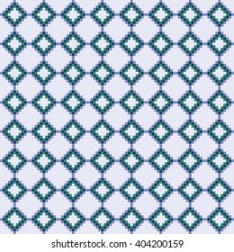 Pixel art ornament seamless background, vector illustration