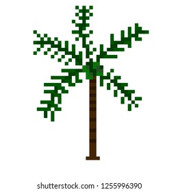 pixel art of palm tree