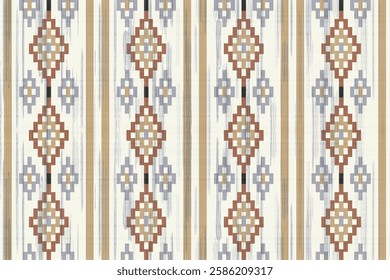Pixel art pattern design in vintage style