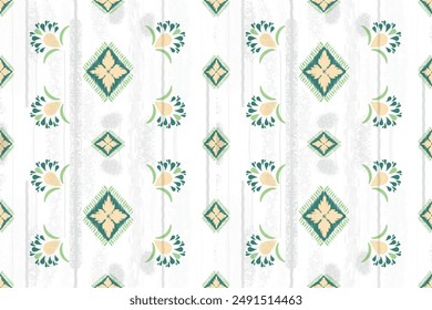 Pixel art pattern, fabric  ikat , Aztec tribal ornament print, Geometric ethnic seamless pattern,vector perfect for fabric print ,cloth ,dress ,carpet, curtains, blanket, rug, women carpet fabric