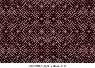 Pixel art pattern seamless for Fabric geometric ethnic pattern seamless,Pixel pattern art wallpaper Background, Design for fabric, curtain, carpet ,geometry seamless pattern art illustration
