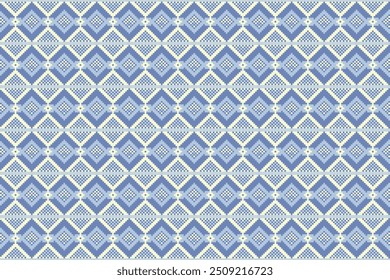 Pixel art pattern seamless for Fabric geometric ethnic pattern seamless,Pixel pattern art wallpaper Background, Design for fabric, curtain, carpet ,geometry seamless pattern art illustration
