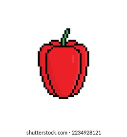 pixel art pepper  vector  icon pixel element for 8 bit game