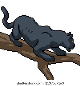 pixel art of phanter on brunch