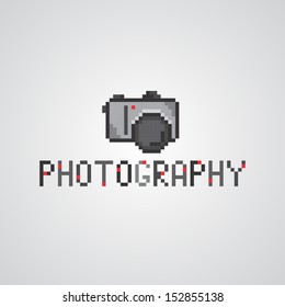 pixel art photography camera