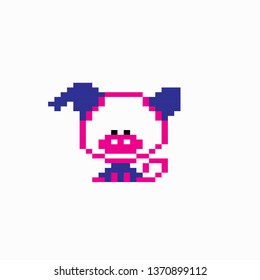 pixel art pig