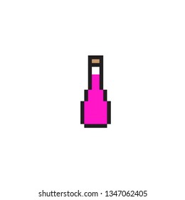 pixel art Pink bottle