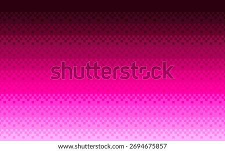 Pixel art pink sky background. 8bit videogame dither texture with stars.