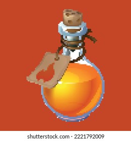 pixel art potion design retro