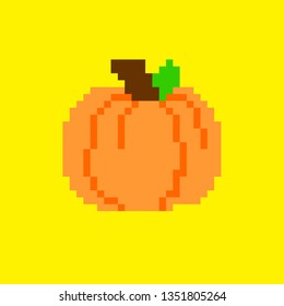 pixel art pumpkin
