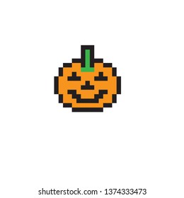 pixel art pumpkin