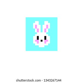 pixel art rabbit