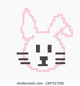 pixel art rabbit