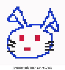 pixel art rabbitblue