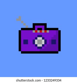 pixel art radio