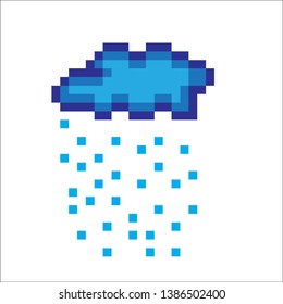 Pixel Art Rain Version cartoon 