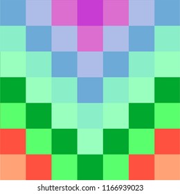 Pixel art rainbow colored background