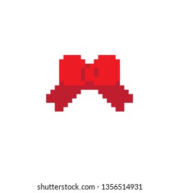 Pixel art Red bow