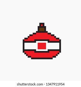 pixel art Red perfume