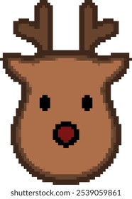 Pixel art render for Christmas from eps