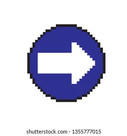 pixel art right