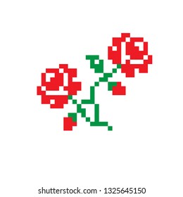 pixel art rose2