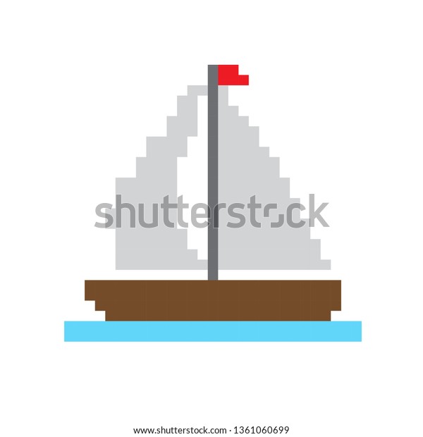 pixel sailboat parts