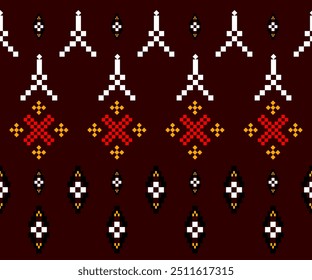Pixel art sarong pattern for your design.