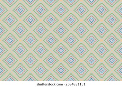 pixel art seamless geometric pattern