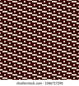 Pixel art seamless pattern. Repeated diagonal stripes. Squares mosaic abstract background. Contemporary geometric creative ornament. Simple modern digital paper, textile print. Vector illustration