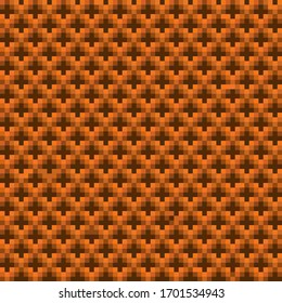 Pixelkunst nahtloses Muster, Waffeltextur. Vektorillustration