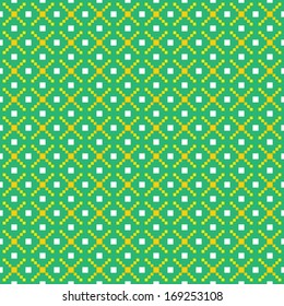 Pixel art seamless vector pattern