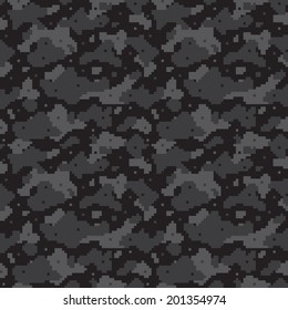 Pixel art  seamless vector pattern