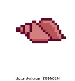 Pixel Art Seashell unde rwater