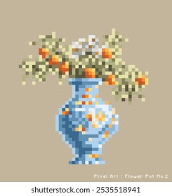 Pixel Art Series : Flower Pot No.2