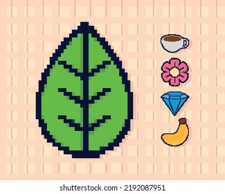 pixel art, set vector design