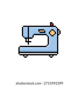 Icono de Vector de 8 bits de la máquina de coser del arte del píxel para el logotipo del juego de ordenador 