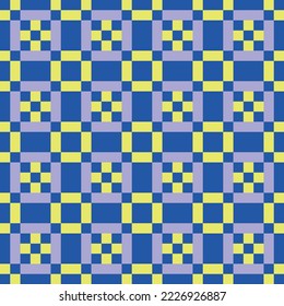 Pixel art. Sencillas marineras geométricas paterna coloridas