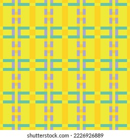 Pixel art. Simple Geometric seamlles patern colorful