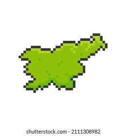 Pixel Art von Slowenien Karte. 8 Bit Pixel Art. Vektorgrafik - EPS10 Vektorgrafik