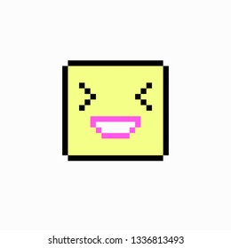 pixel art smile