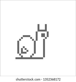 pixel art snail