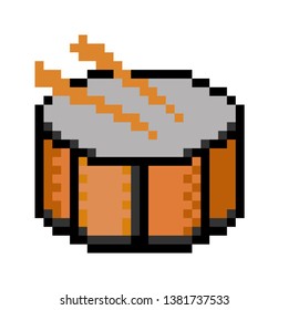 Pixel Art Snare Drum One